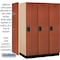 Salsbury Industries 1 Tier Designer Locker, 54"Wx76"Hx24"D, 3 Door, Cherry 18-21364CHE - alternate 7